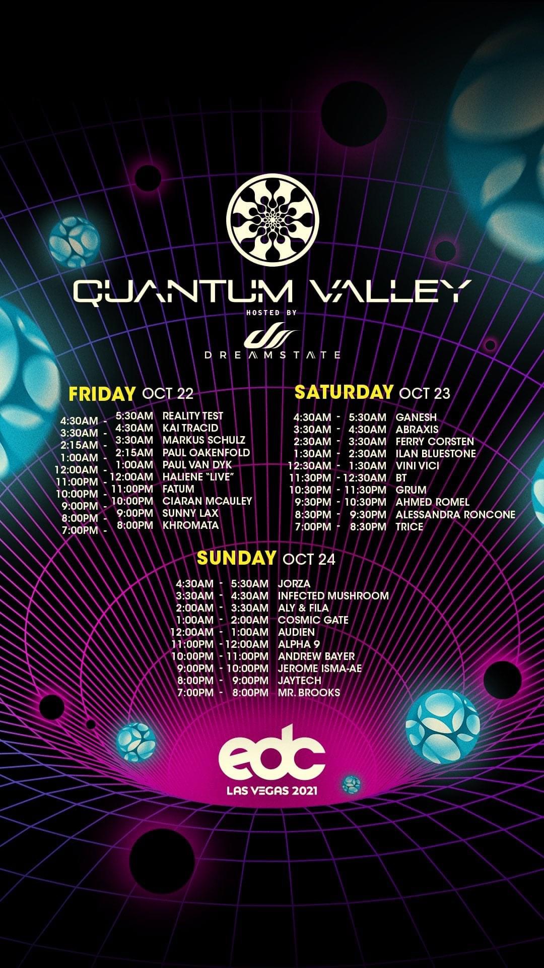 EDC SET TIMES – GANESH 